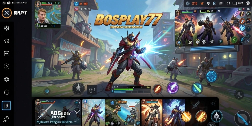 Tampilan antarmuka utama BOSPLAY77 yang intuitif dan menarik.