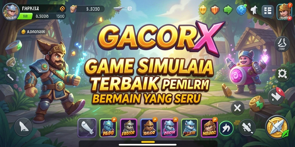 Tampilan gameplay menarik dari GACORX yang menunjukkan aksi simulasi.