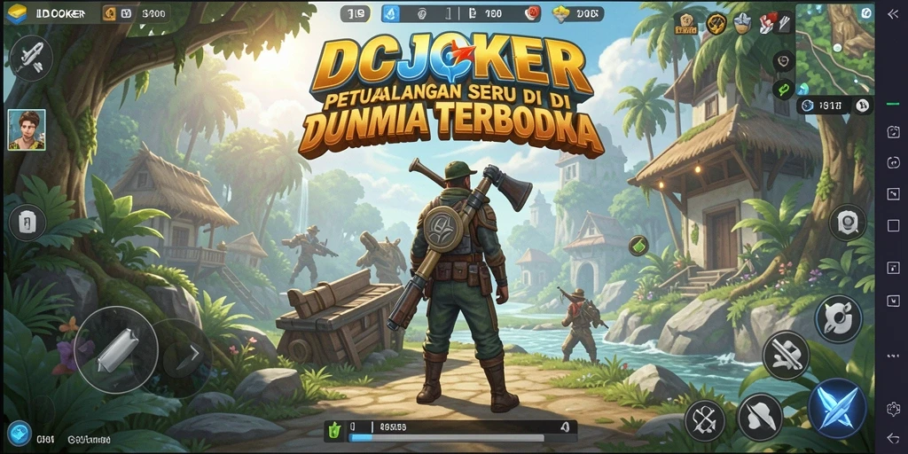Tampilan layar permainan IDCJOKER dengan petualangan seru di dunia terbuka.