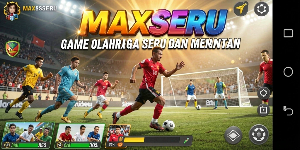Tampilan screenshot utama dari gameplay <strong>MAXSERU</strong> yang mendebarkan dan penuh aksi.