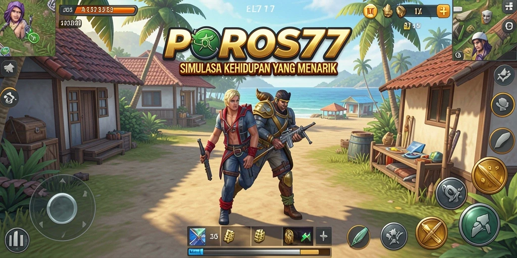 Screenshot utama POROS77 menampilkan pengalaman gameplay yang seru dan interaktif.