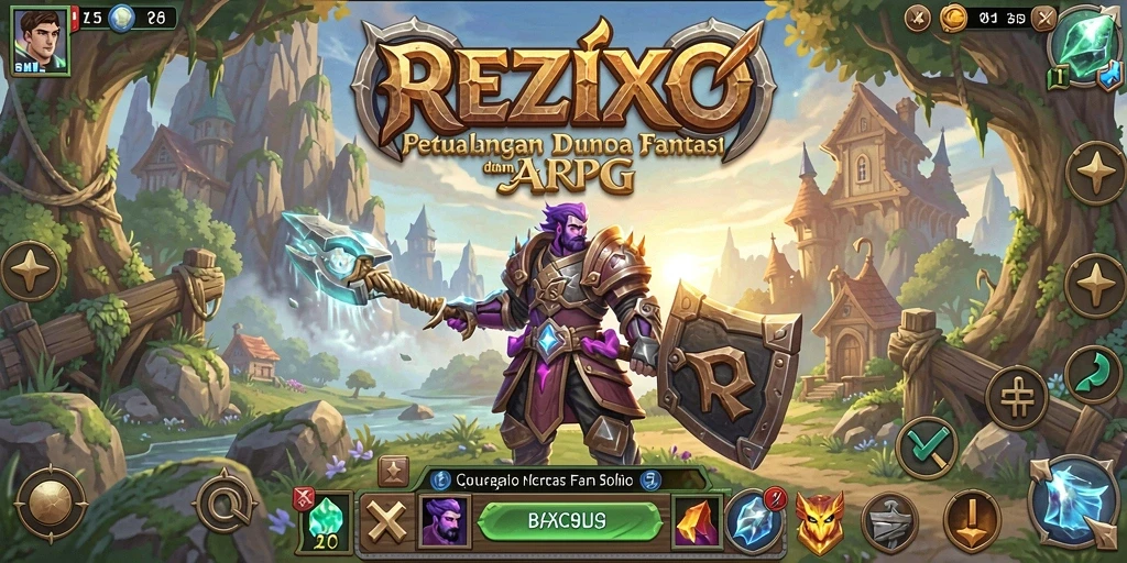 Gameplay seru REZIXO dalam petualangan ARPG.