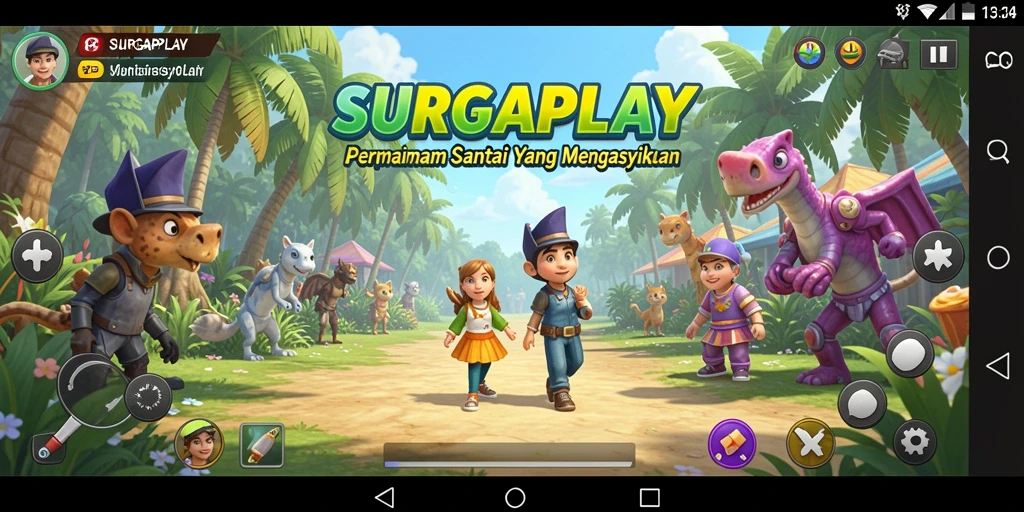 Tampilan gameplay SURGAPLAY yang seru dan menarik.